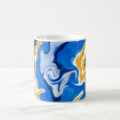 Mooie Blauwe, gouden en witte zwembroeken als wate Koffiemok (Center)