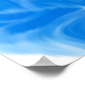 Mooie Blauwe, gouden en witte zwembroeken als wate Poster (Hoek)