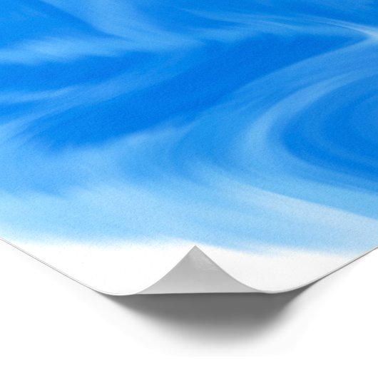 Mooie Blauwe, gouden en witte zwembroeken als wate Poster (Hoek)