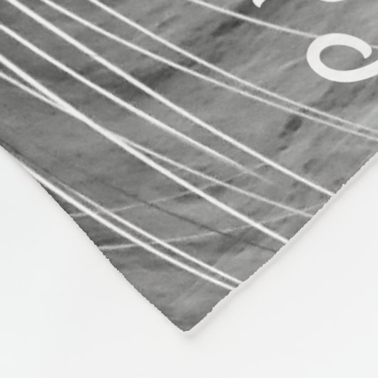 Mooie blauwe grijs en witte kat fleece deken (Hoek)