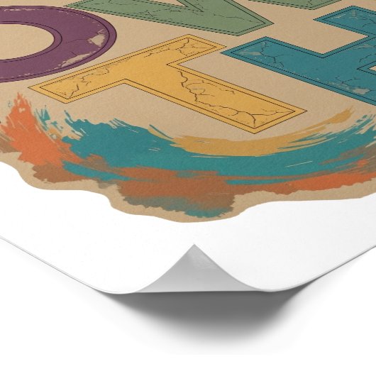 Mooie Blauwe GROEIMODE Custom Design Poster (Hoek)