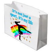 MOOIE BLAUWE GYMNASTIEK IS MIJN LEVENSONTWERP LARGE CADEAUTASJE (Achterkant Gekanteld)