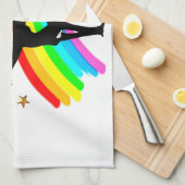 MOOIE BLAUWE GYMNASTIEK IS MIJN LEVENSONTWERP THEEDOEK (Quarter Fold)