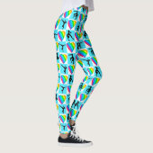 MOOIE BLAUWE GYMNASTIEK MEISJE LEGGINGS (Rechts)