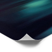 Mooie blauwe haron in de nacht poster (Hoek)