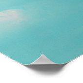 Mooie blauwe hemel en wolken met daglicht natura poster (Hoek)