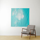 Mooie blauwe hemel en wolken met daglicht natura wandkleed (In Situ (horizontaal))