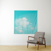 Mooie blauwe hemel en wolken met daglicht natura wandkleed (In situ)