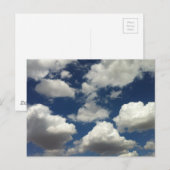 Mooie blauwe hemel met Puffy White Clouds Briefkaart (Voorkant / Achterkant)