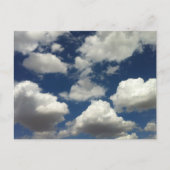 Mooie blauwe hemel met Puffy White Clouds Briefkaart (Voorkant)