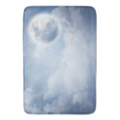 Mooie blauwe hemel met vliegende zwanen badmat (Voorkant Verticaal)