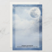 Mooie blauwe hemel met vliegende zwanen briefpapier (Voorkant / Achterkant)