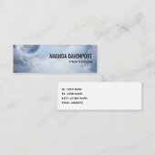 Mooie blauwe hemel met vliegende zwanen mini visitekaartje (Voorkant / Achterkant)