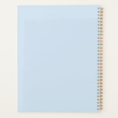 Mooie blauwe hoge hakken planner (Achterkant)