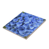 Mooie Blauwe Hortensia Bloem Bloemstuk Tegeltje (Zijkant)