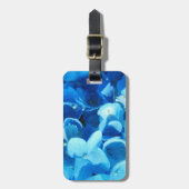 mooie blauwe hortensia bloemen geschenken artikele bagagelabel (Voorkant verticaal)