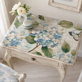 Mooie Blauwe Hortensia Ephémère Script Decoupage Tissuepapier