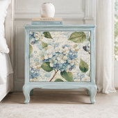 Mooie Blauwe Hortensia Ephémère Script Decoupage Tissuepapier