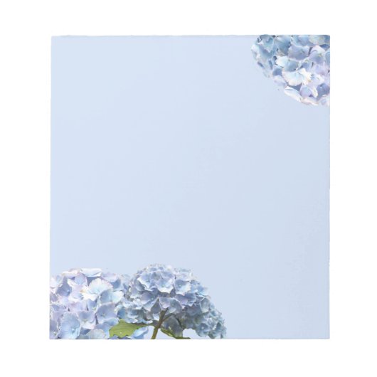Mooie Blauwe Hortensia Notitieblok (Voorkant)