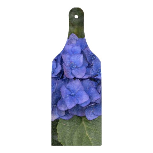 Mooie Blauwe Hortensia Snijplank (Voorkant)
