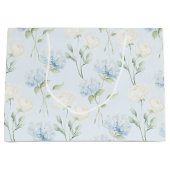 Mooie Blauwe Hyndrangea Bloemen Bruiloft Groot Cadeauzakje (Voorkant)