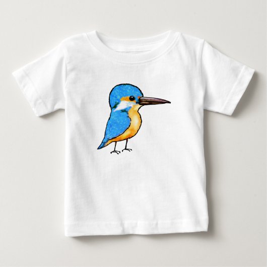 Mooie Blauwe IJsvogel Vogel Kunst (Voorkant)