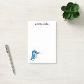 Mooie Blauwe IJsvogel Vogel Kunst Post-it® Notes (Kantoor)