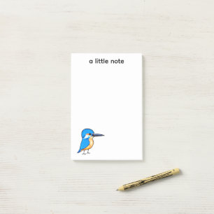 Mooie Blauwe IJsvogel Vogel Kunst Post-it® Notes