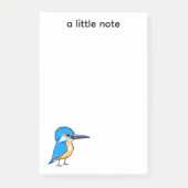 Mooie Blauwe IJsvogel Vogel Kunst Post-it® Notes (Voorkant)