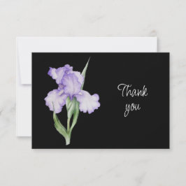 Mooie Blauwe Iris Bloemen Bedanktkaart Bedankkaart