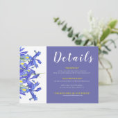 Mooie Blauwe Iris Bloemen Boeket Informatie (Staand voorkant)