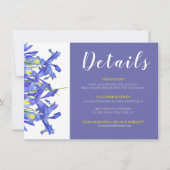 Mooie Blauwe Iris Bloemen Boeket Informatie (Voorkant)