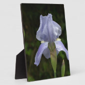 Mooie Blauwe Iris Bloemstuk Regen Druppels EZEL Fotoplaat (Zijkant)