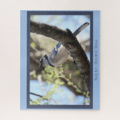 Mooie Blauwe Jay; Bird Lover Legpuzzel (Verticaal)