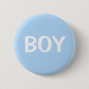 Mooie Blauwe Jongen Baby Geslacht Onthulling Knop Ronde Button 5,7 Cm