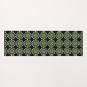 Mooie Blauwe Kaakras Meditation en Yoga Mat (Achterkant (horizontaal))