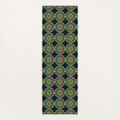 Mooie Blauwe Kaakras Meditation en Yoga Mat (Achterkant)