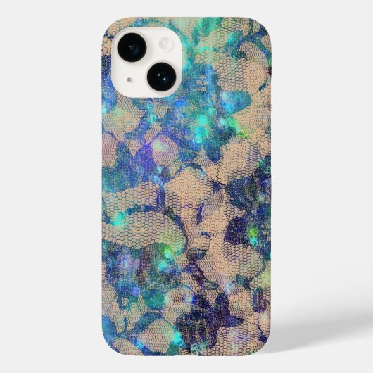 Mooie Blauwe Kantrozen Case-Mate iPhone Case (Achterkant)