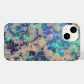 Mooie Blauwe Kantrozen Case-Mate iPhone Case (Achterkant (horizontaal))