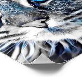 Mooie blauwe kat poster (Hoek)