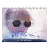 Mooie Blauwe Kerstkalender Kalender (Hoes)