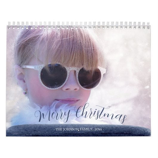 Mooie Blauwe Kerstkalender Kalender (Hoes)