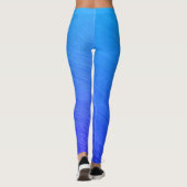 Mooie Blauwe Kleurverloop Leggings (Achterkant)