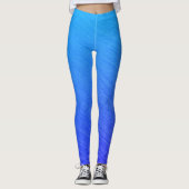 Mooie Blauwe Kleurverloop Leggings (Voorkant)