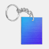 Mooie Blauwe Kleurverloop Sleutelhanger (Voorkant Links)