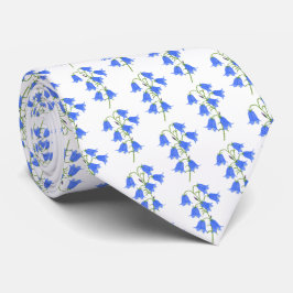 Mooie Blauwe Klokjes Witte Das
