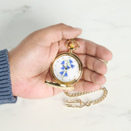 Mooie Blauwe Klokzak Horloge