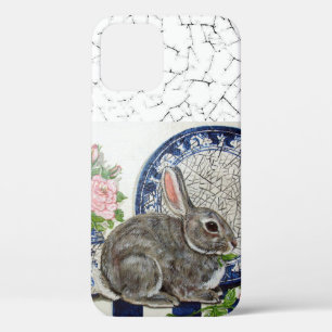 Mooie Blauwe Konijn Bloemige Dedham Delft Dier Cas Case-Mate iPhone Case