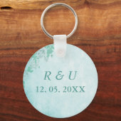 Mooie blauwe koppels sleutelhanger (Voorkant)