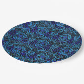 mooie blauwe kunst nieuwe papieren bordje (Gekanteld)